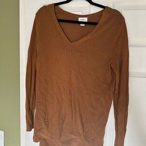 Old navy orange/Brown V-Neck Sweater